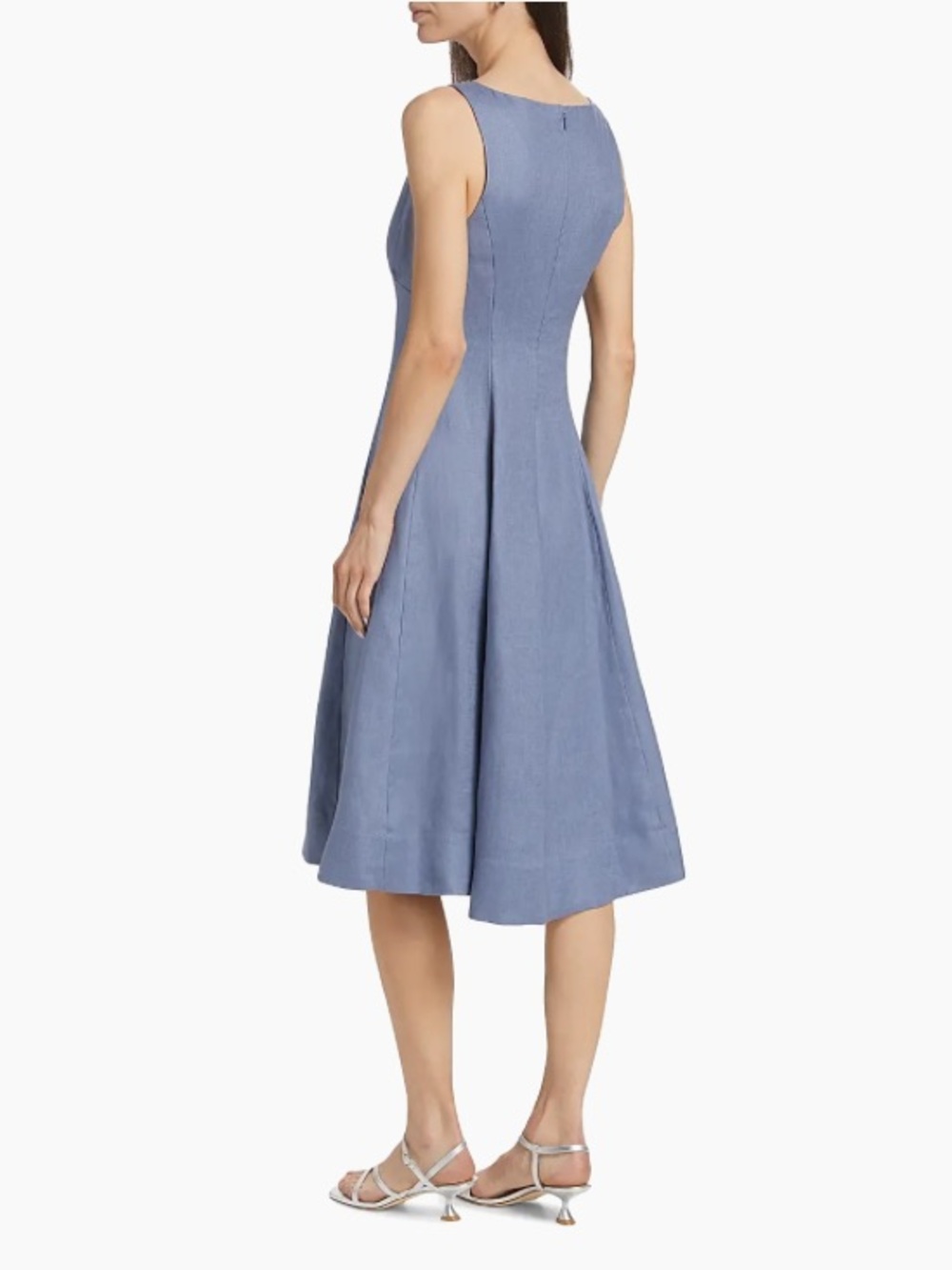 Reformation Sebastien Linen Midi-Dress View 2